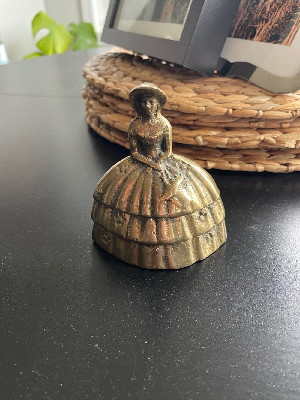 Vintage Brass Lady Bell